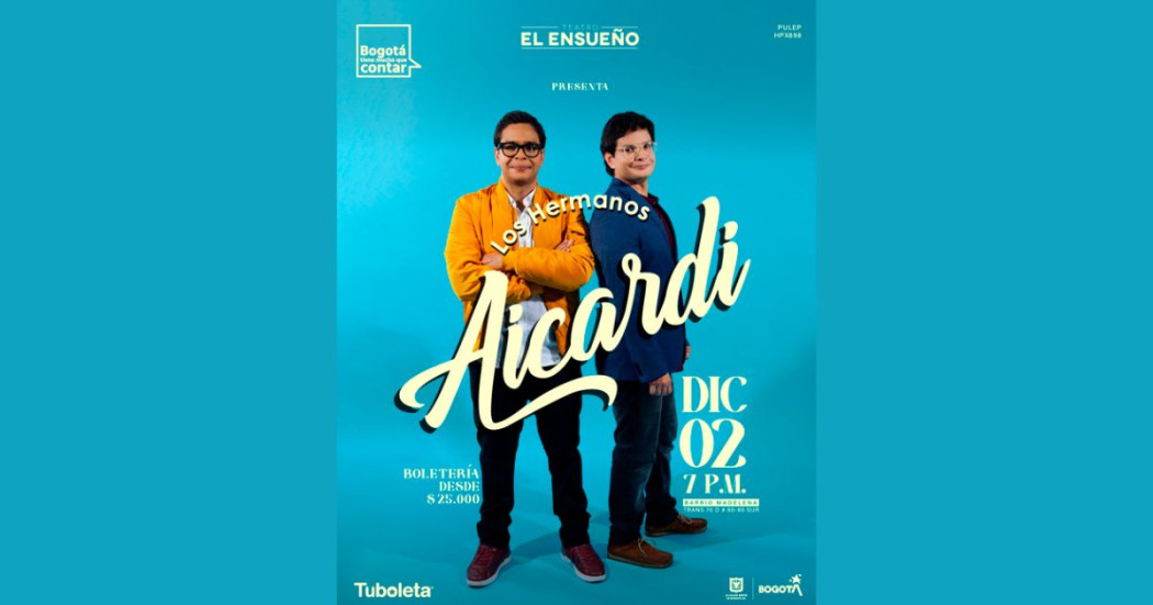 Hermanos Aicardi se presentarán este 2 de diciembre en Bogotá
