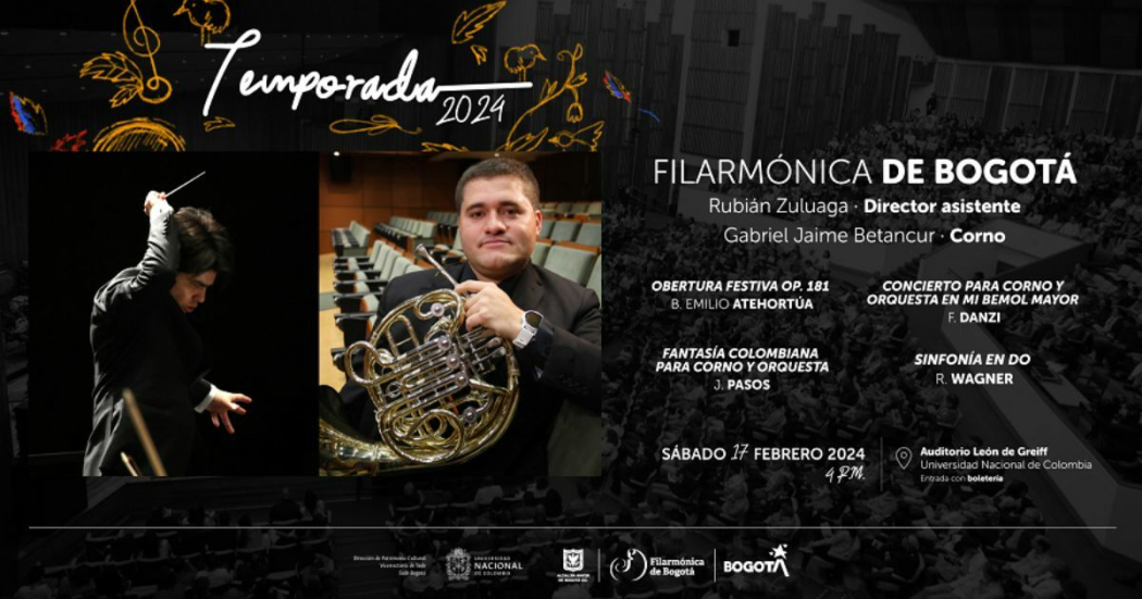 Febrero 17: concierto gratuito de la Orquesta Filarmónica de Bogotá 