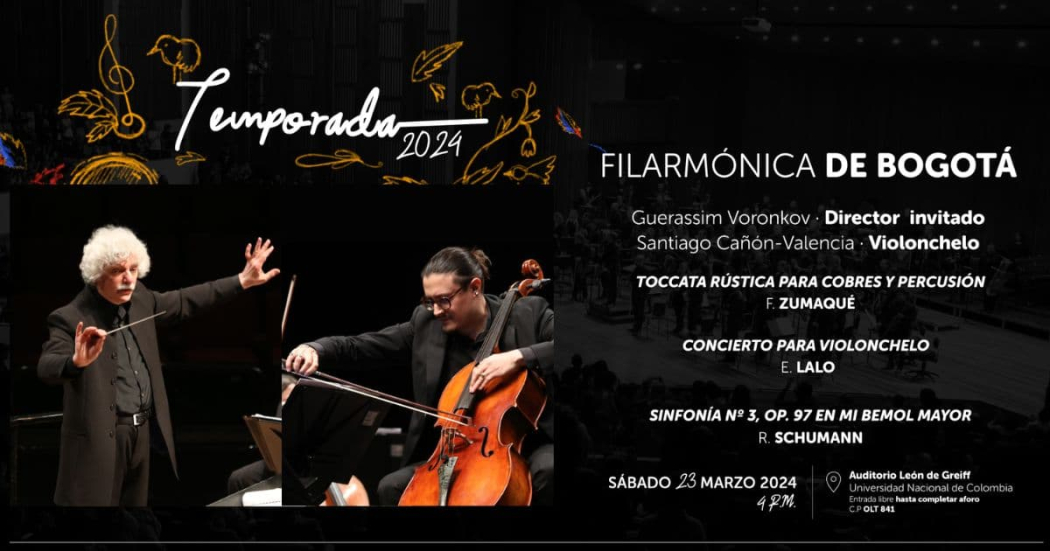 Marzo 23: Concierto gratuita de la Orquesta Filarmónica 