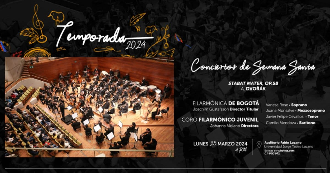 Marzo 25: Semana Mayor con la Filarmónica de Bogotá