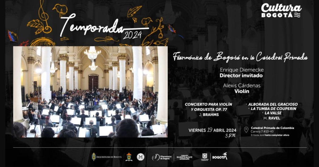 Abril 19: concierto de la Orquesta Filarmónica de Bogotá 