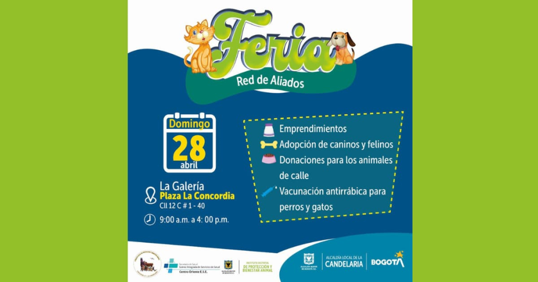 Jornada de protección animal con la Feria Red de Aliados en Bogotá 