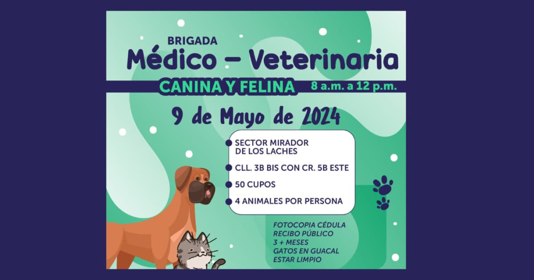 Brigada-médico veterinaria gratuito para mascotas en Santa Fe 2024