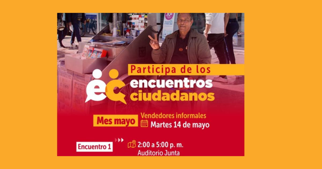 Encuentro Ciudadano para vendedores informales en Bogotá 