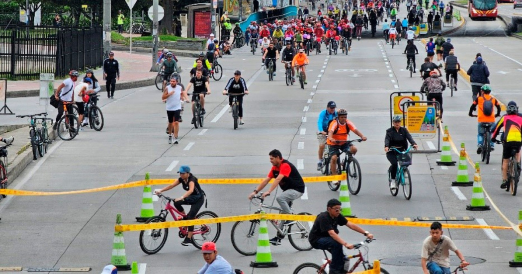 Actividades y horarios de la ciclovia de Bogotá para el 7 de julio 