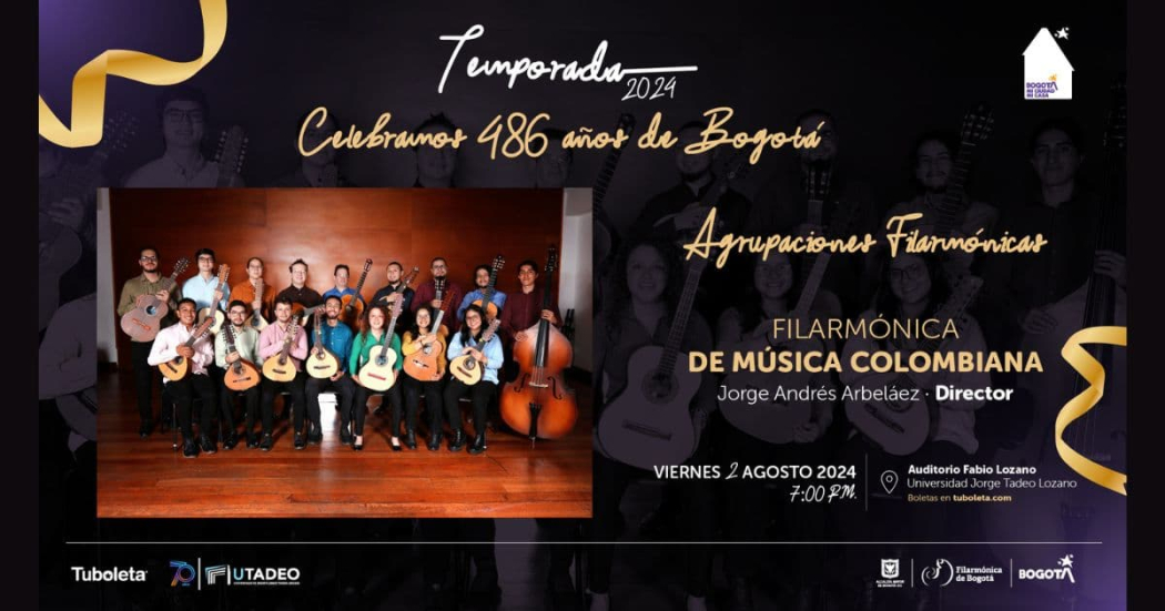 Conciertos de la Filarmónica de Bogotá para este 2 de agosto 2024