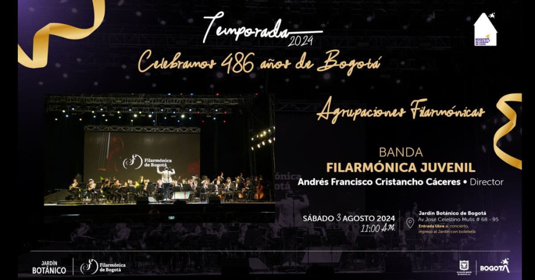 Cumpleaños de Bogotá con concierto de Filarmónica 2024 