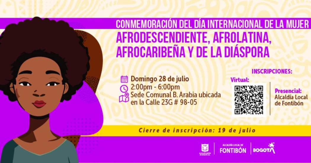 Celebra el Día Internacional de la Mujer Afrodescendiente en Fontibón