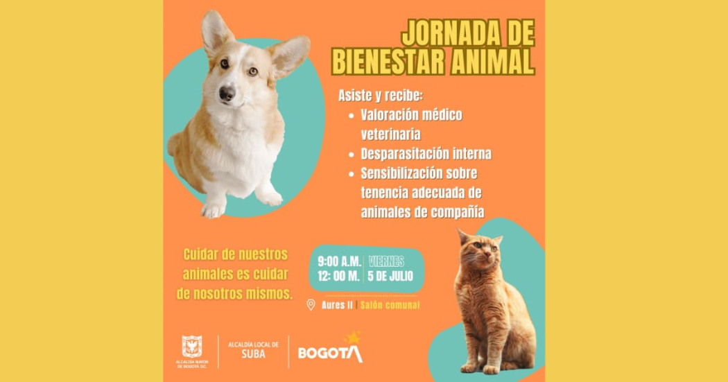 Asiste a la Jornada de Bienestar Animal en Bogotá 2024