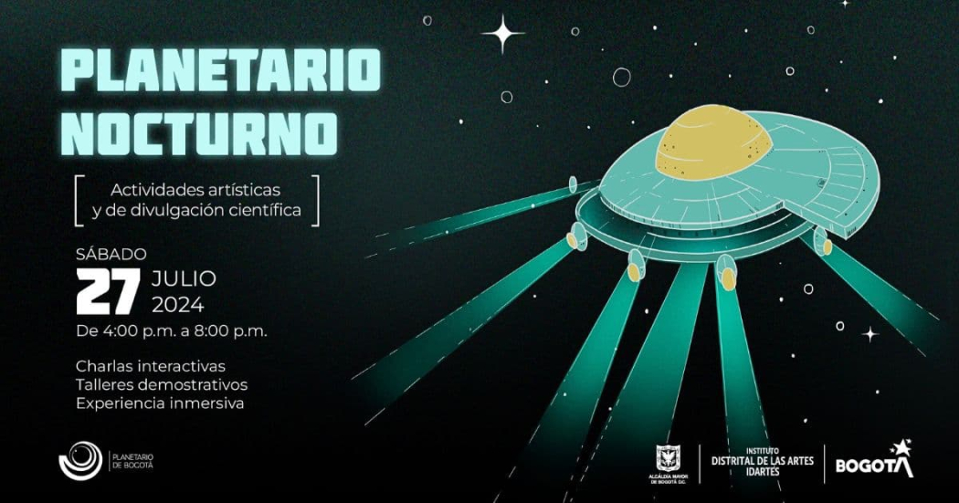 Eventos en Bogotá con Planetario Nocturno este 27 de julio 