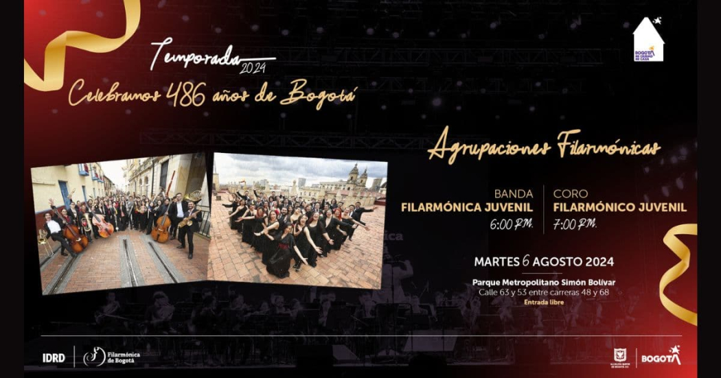 Cumpleaños de Bogotá con conciertos este 6 de agosto 2024 