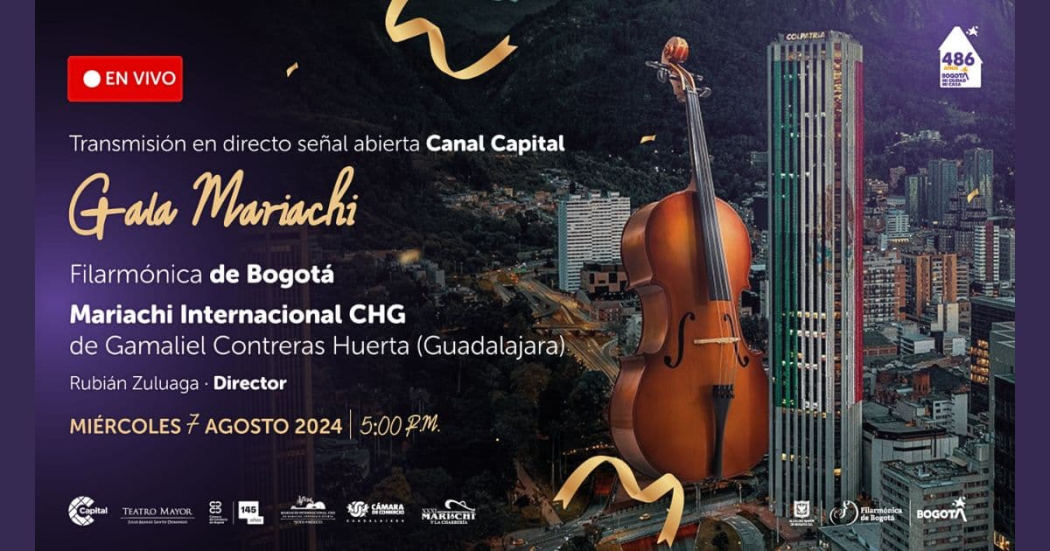 Cumpleaños de Bogotá con concierto de la Filarmónica y mariachi 2024