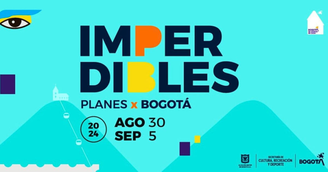 Eventos en Bogotá imperdibles del 30 de agosto al 6 de septiembre 2024