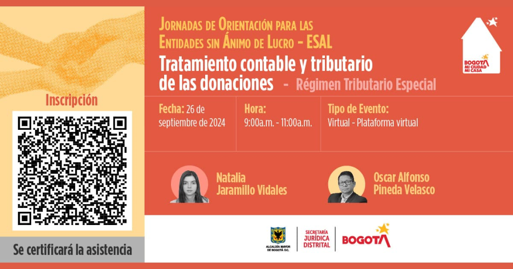 ESALES a participar en jornada de orientación donaciones Bogotá 2024