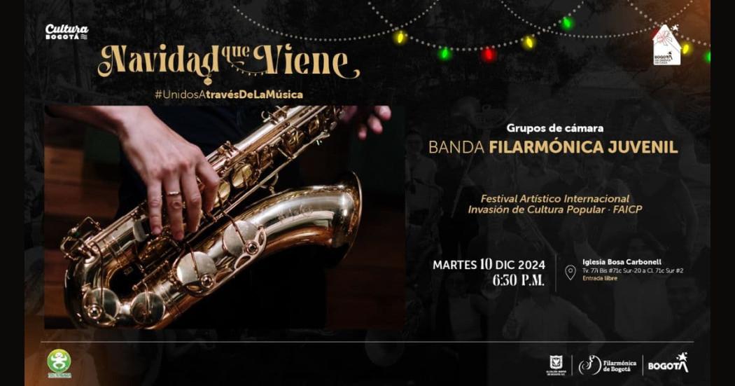 Conciertos Navidad en Bogotá 2024 con Filarmónica este 10 de diciembre