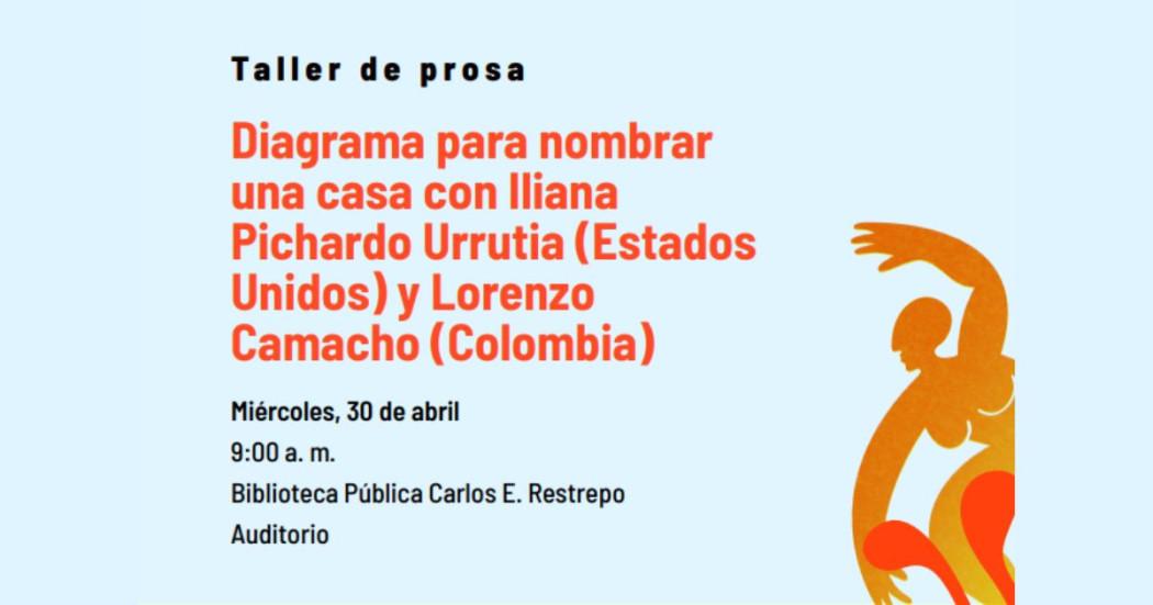 Planes Bogotá taller prosa diagrama para nombrar una casa FILBo 2025