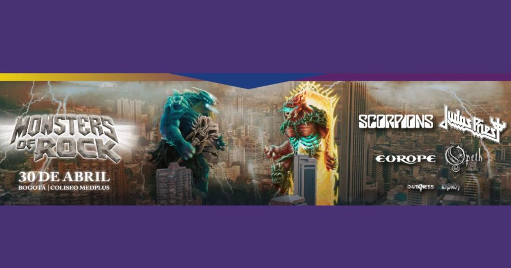 Monsters Of Rock en el Coliseo MedPlus de Bogotá 30 de abril de 2025