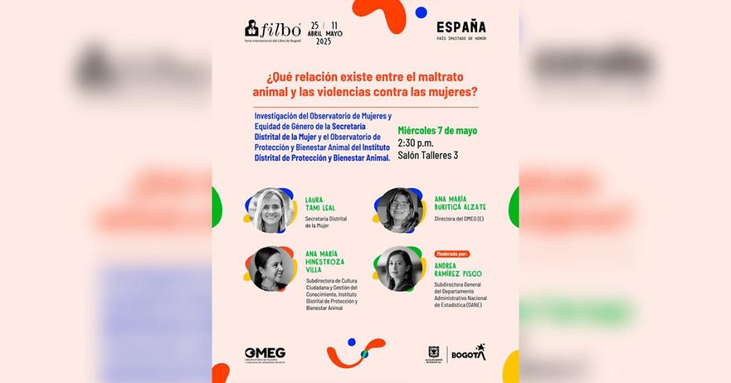 Planes en Bogotá charla género y violencia hacia animales FILBo 2025