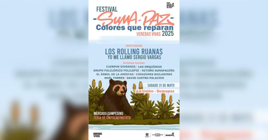 Dónde y cuándo se celebra el Festival Suma Paz en Bogotá