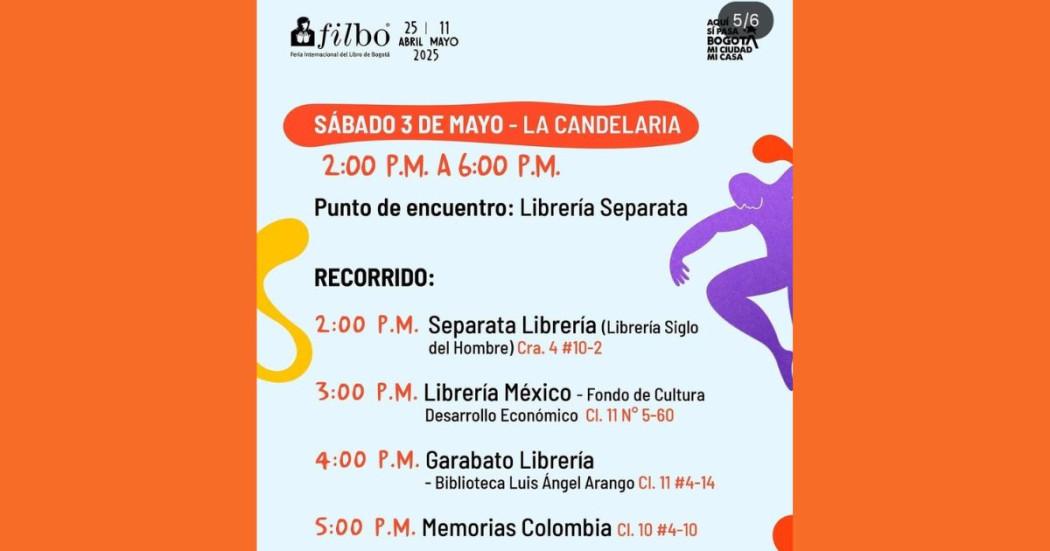 FILBo Ciudad Circuito de librerías del Centro de Bogotá, 3 de mayo 