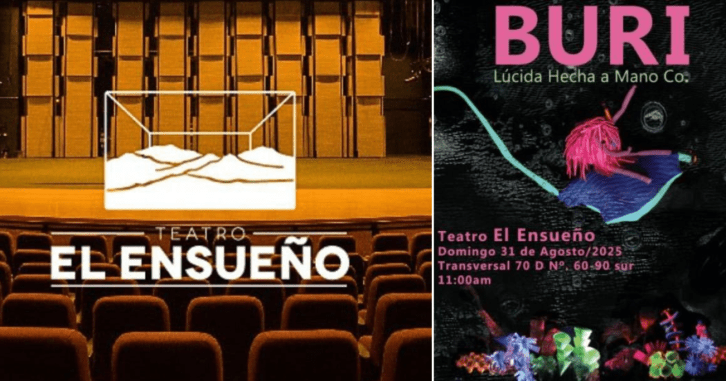 Obra gratis Buri en Teatro El Ensueño de Bogotá domingo 31 de agosto