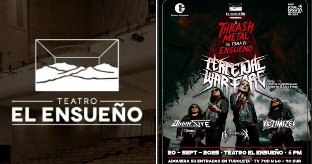 Planes Bogotá concierto de thash metal colombiano en Teatro Ensueño