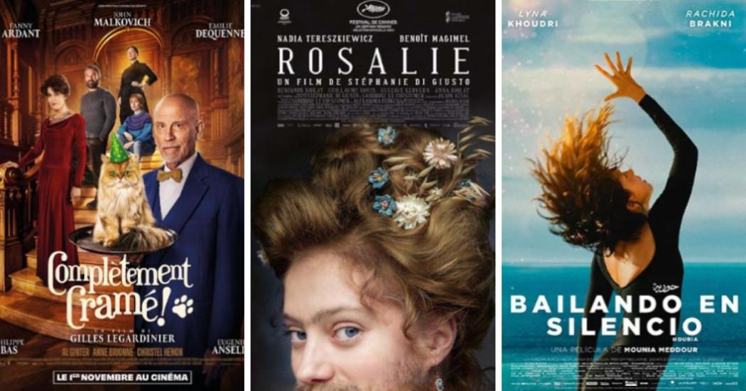 Fotografía carteles de películas del festival Cine Francés