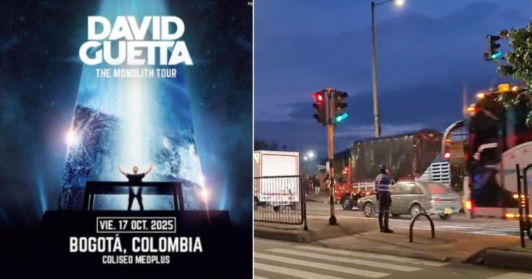 Recomendaciones de movilidad concierto David Guetta hoy viernes 17 octubre 2025
