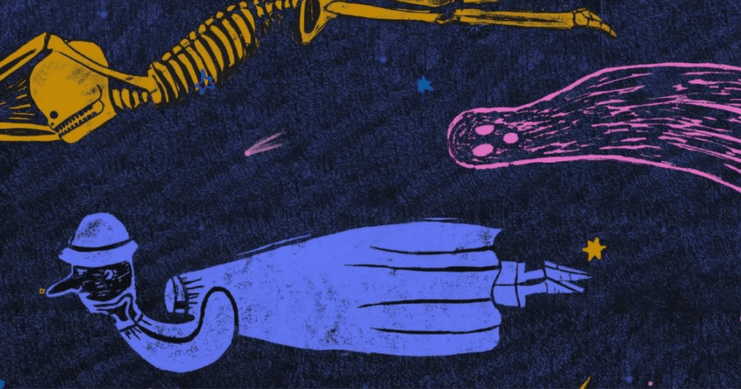 Foto de unos dibujos de muchos colores 