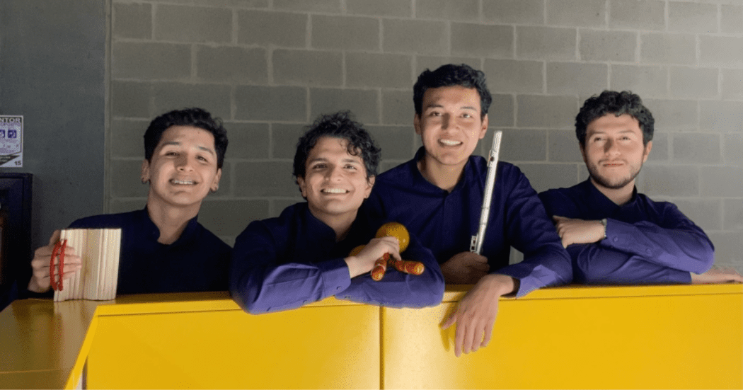 Imagen de los cuatro jóvenes integrantes de la agrupación musical que se presntará en la localidad de Kennedy el 25 de octubre.