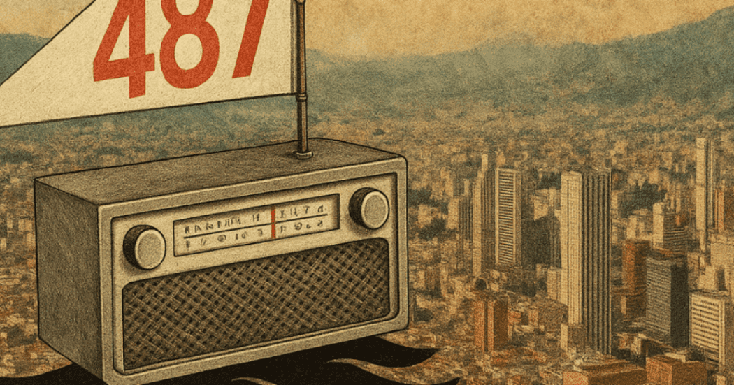 Imagen de la pieza gráfica de un radio en Bogotá
