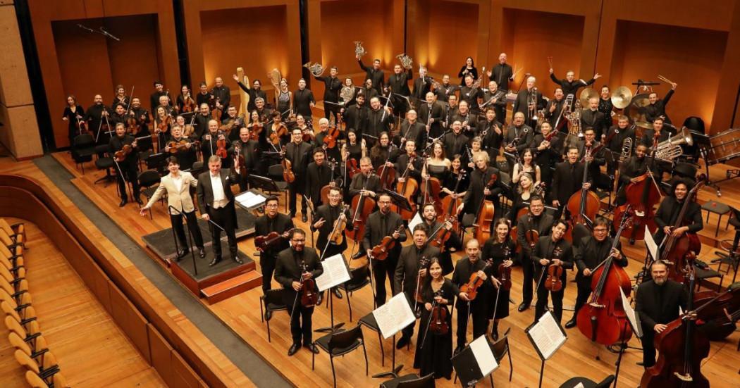 Fotografía de Filarmónica de Bogotá en el Teatro Mayor Julio Mario Santo Domingo.