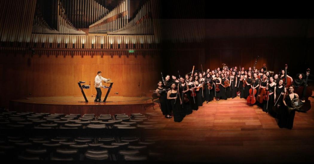 Imagen de integrantes Orquesta Filarmónica de Mujeres y Dj Julio Victoria 