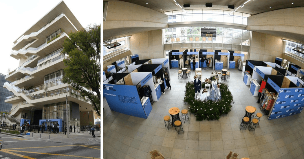 Imagen del edificio del CEFE Chapinero y de un espacio donde se realizará el BFW Weenked en el CEFE.