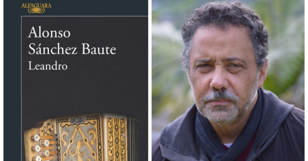 Imagen de Alonso Sánchez Baute y su libro "Leandro"