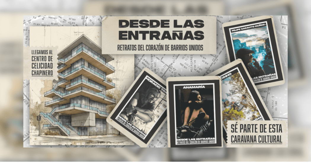 Imagen de la pieza gráfica sobre la obra desde las entrañas