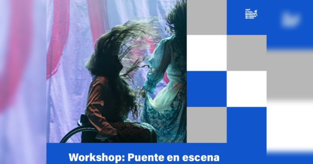 Imagen gráfica relacionada con el taller Puente en escena en la Casona de la Danza 2026