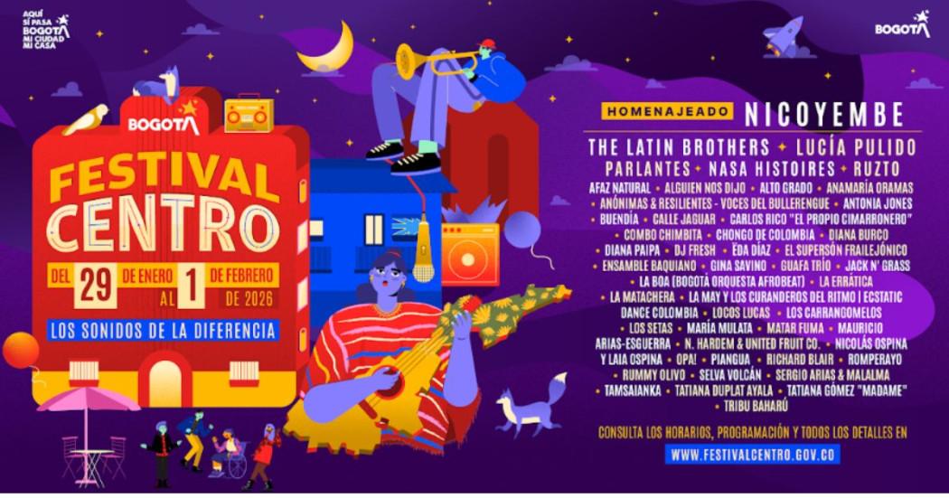 Imagen del cartel del Festival con información de este.