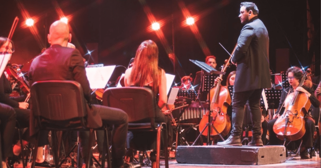 Imagen de la sinfónica en Concierto.