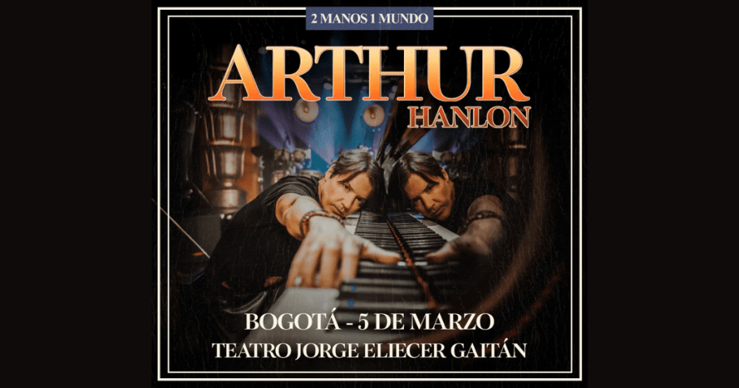 Imagen del cartel promocional de la presnetación de Arthur Halon en Bogotá.