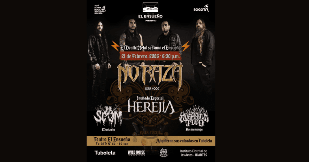 Imagen del cartel promocional del concierto en el Teatro El Ensueño