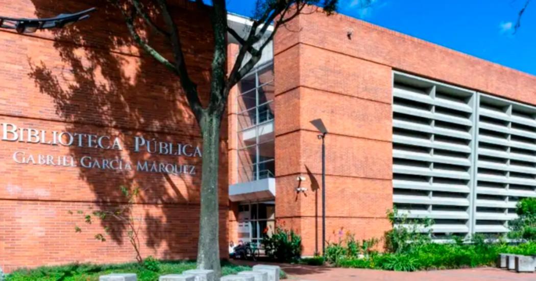 Foto que muestra la fachada de la Biblioteca Gabriel García Márquez