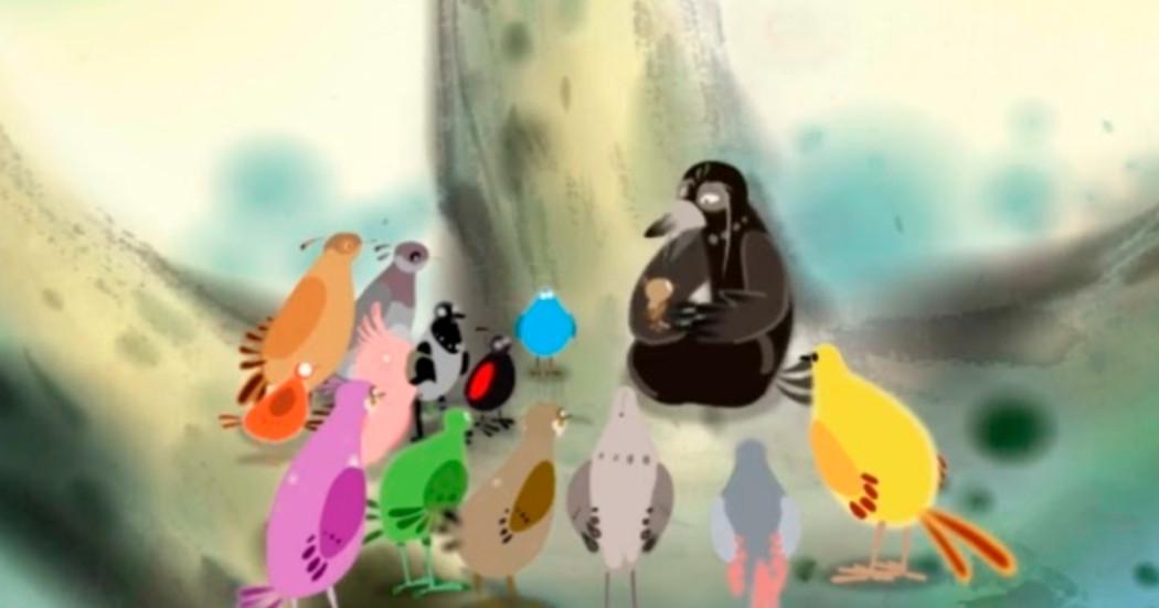 Imagen gráfica relacionada con la serie 'Las aves rinden homenaje al Fénix'