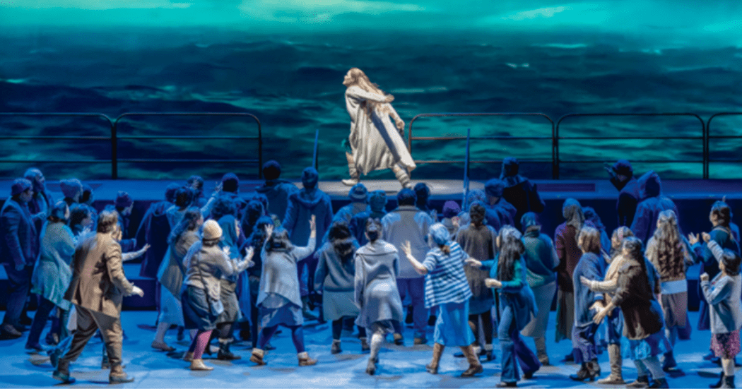 Imagen de la puesta en escena de la obra El Holandés herrante