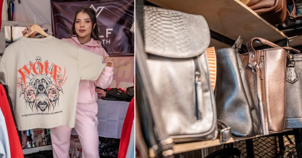 Foto de una comerciante local en Bogotá.