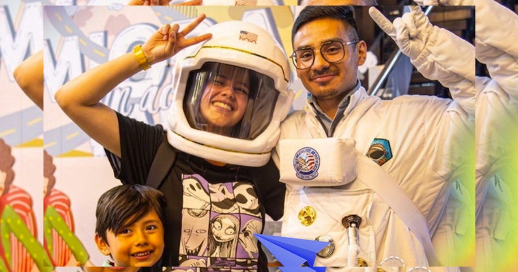 Imagen de varios usuarios de los espacios de Maloka.