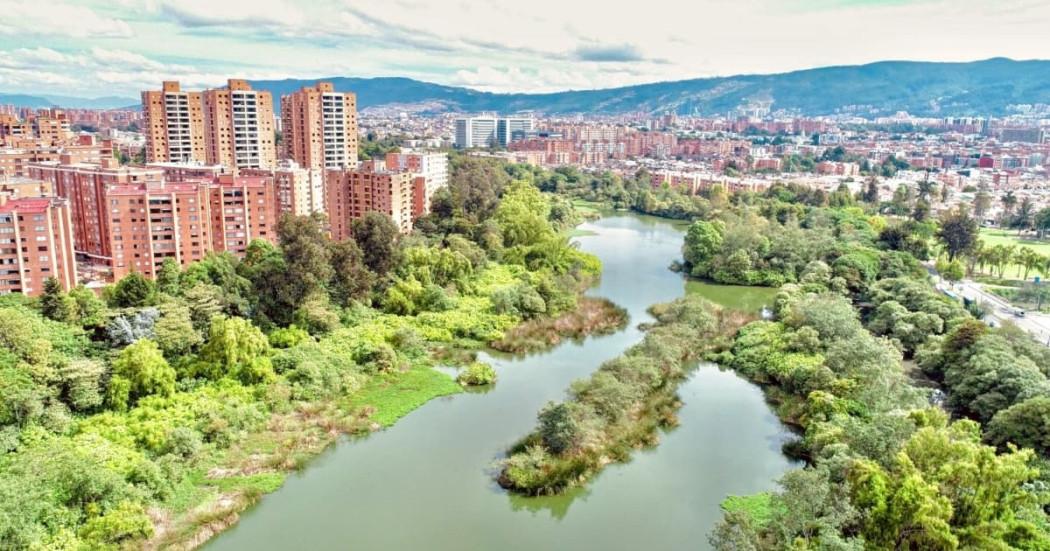Foto panorámica de Bogotá.