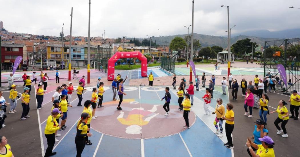 Vista panorámica en parque El Tunal de Bogotá