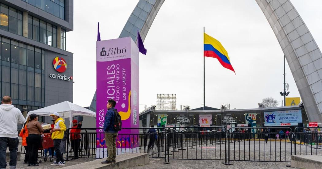 Foto de la entrada a FILBo en Corferias.