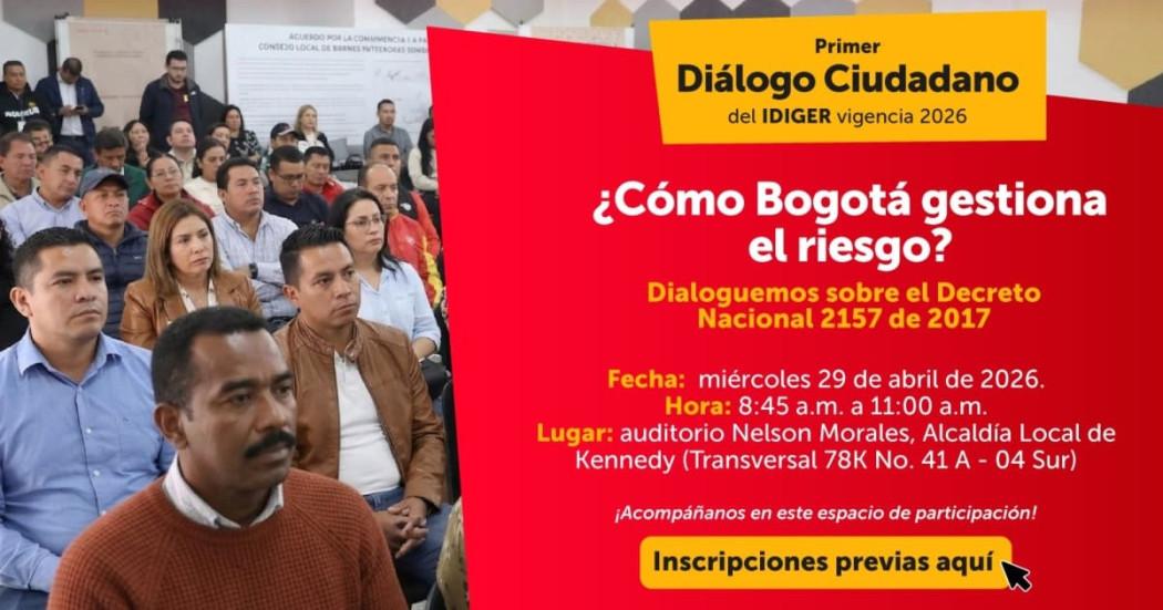 Invitación Diálogos Ciudadanos con el IDIGER